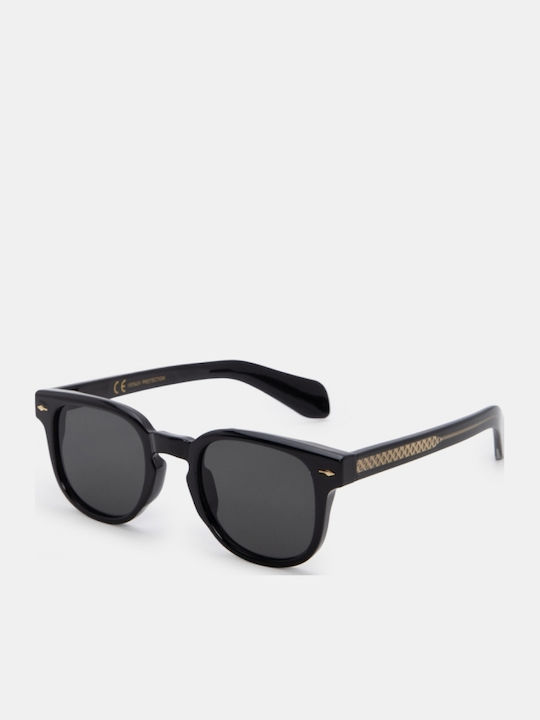 Luigi Unisex Γυαλιά Ηλίου με Χρυσό Σκελετό και Χρυσό Φακό 4855909