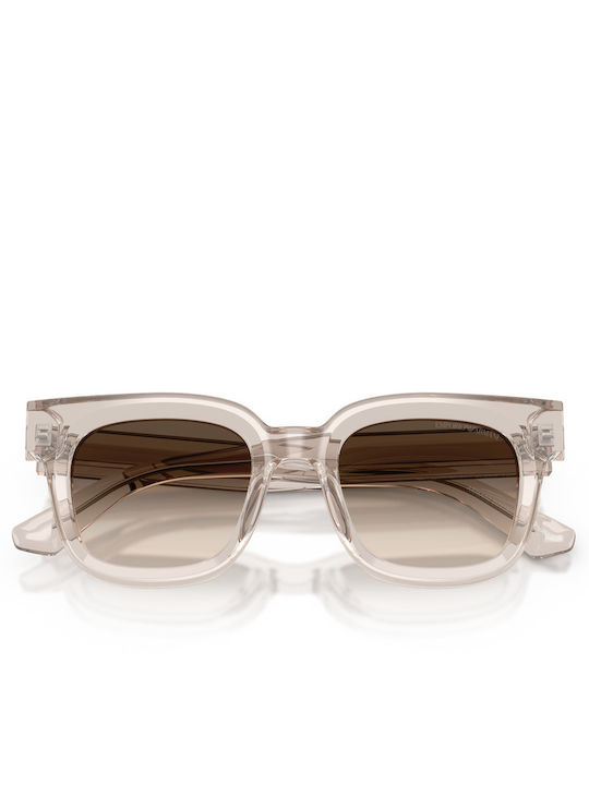 Emporio Armani Women's Sunglasses with Beige Frame and Brown Lens EA4271 6363
