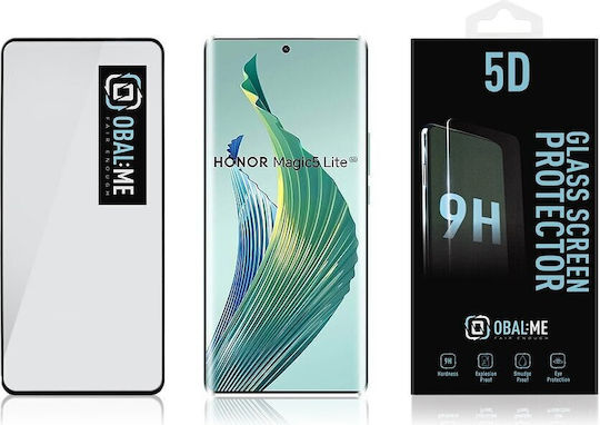 Obal:Me 2.5D 0.28mm Tempered Glass Black Compatible With Honor Magic5 Lite