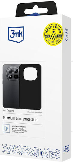 3MK Matt Back Cover Πλαστικό Μαύρο (Redmi Note 15 Pro 5G)