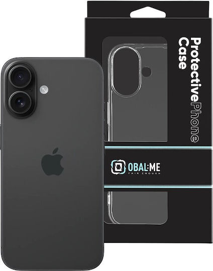 Obal:Me Back Cover Σιλικόνης 1mm Διάφανο (iPhone 16)