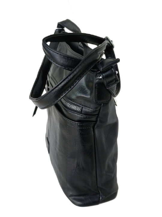 Leather Women's Black Shoulder Bag