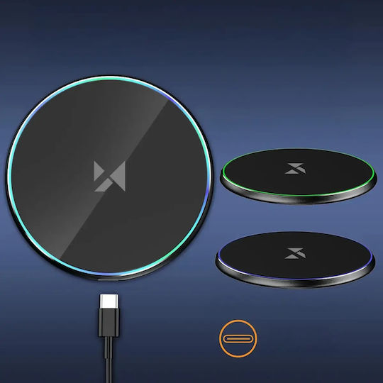 Wozinsky Încărcător Wireless (Qi Pad) și Cablu USB-C 15W Negruς (WLI-01Y)