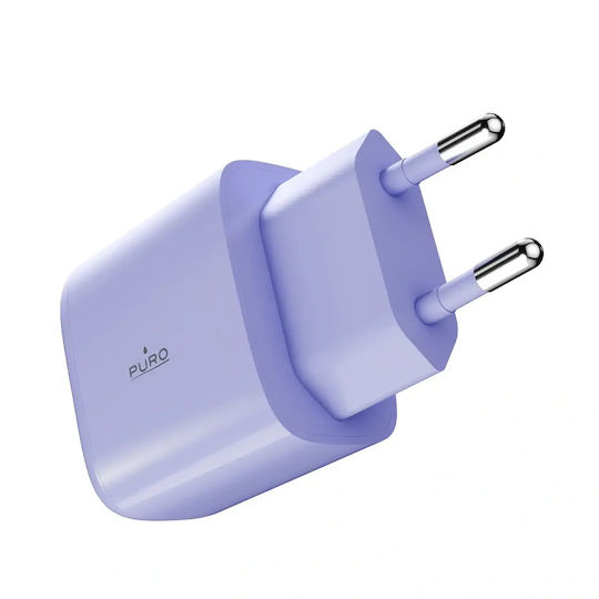 Puro Зарядно без кабел с USB-C порт 30W Лилав (Prolite)
