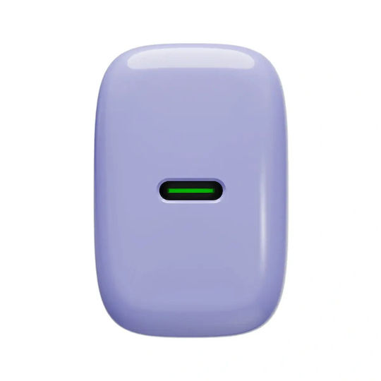 Puro Зарядно без кабел с USB-C порт 30W Лилав (Prolite)