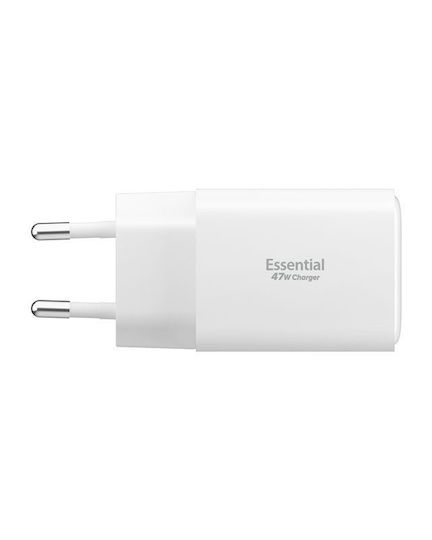 Spigen Ladegerät ohne Kabel mit USB-A Anschluss und 2 USB-C Anschlüsse 47W Stromlieferung Weißs (Essential)