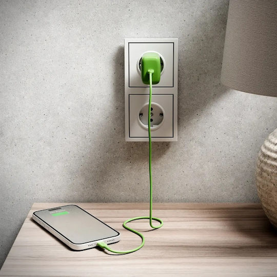 Puro Φορτιστής Χωρίς Καλώδιο με Θύρα USB-C 30W Πράσινος (Prolite)