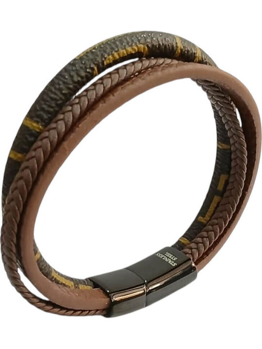 Kalliopi Silver Men's Steel Bracelet