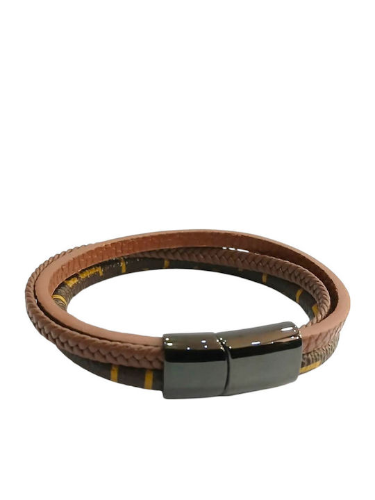 Kalliopi Silver Men's Bracelet from Stainless Steel 21cm