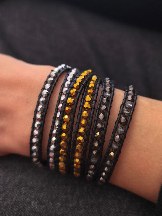 Theodora's Jewellery Women's Leather Bracelet
