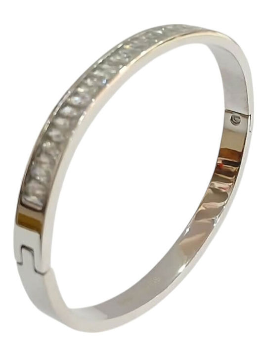 Kalliopi Silver Brățară Pentru Femei Din Oțel 6cm