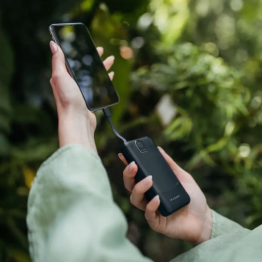 Wozinsky Wpower 10000mAh with 2 USB-A Ports and USB-C Port Black