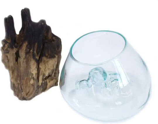 Phos & Gaia Glass Brown Vase