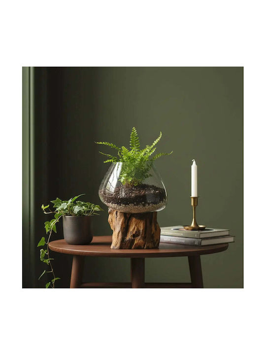 Phos & Gaia Vază Decorativă Din Sticlă Maro