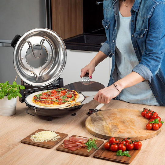 Cuptor Electric de Pizza Tradițional 1.2kW 34x33x16.5cm