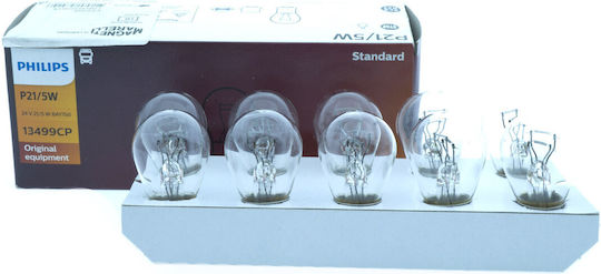 Philips Lamps Car P21/5W-BAY15D-1157 24V 5W 10pcs