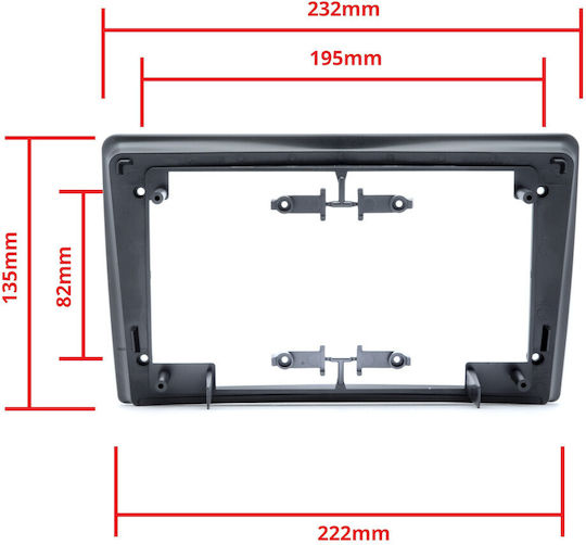 Einparts Πρόσοψη 2 Din για Opel Antara / Astra / Corsa 2004-2015