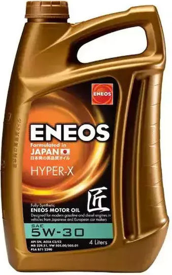 Eneos X Hyper-X Синтетично Автомобилно Масло 5W-30 4lt