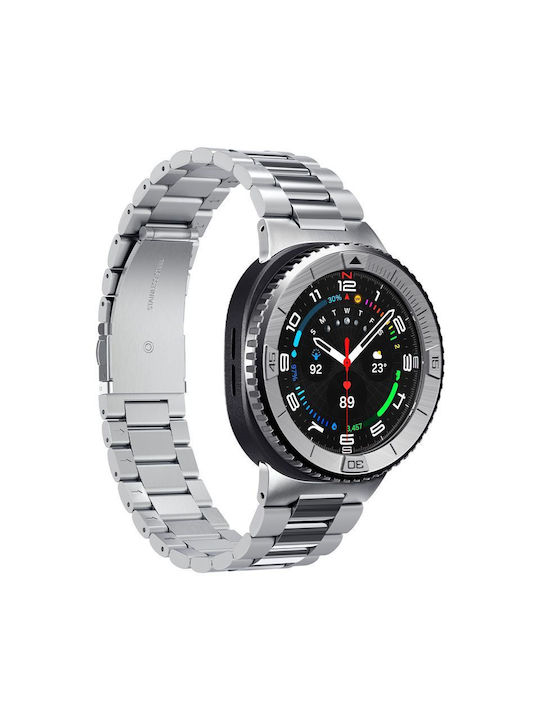 Spigen Tune Schutz-Bezel in Silber Farbe für Samsung Galaxy Watch 8 Classic 46mm
