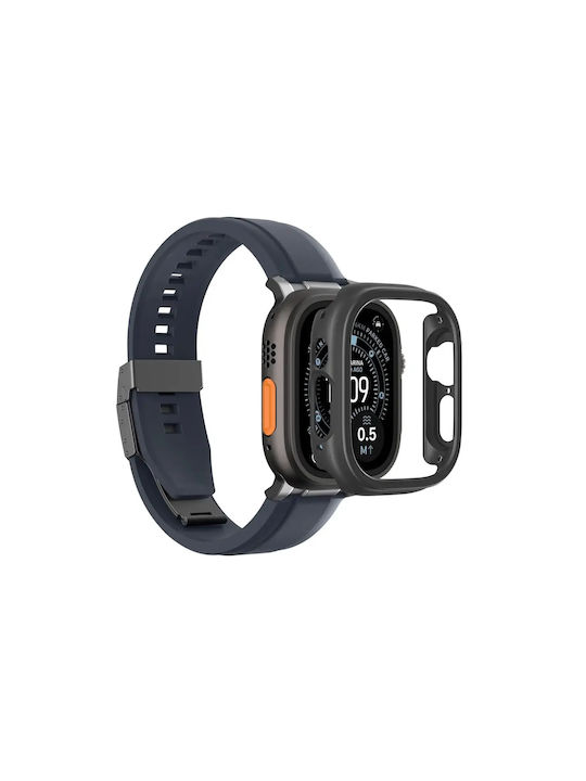 AmazingThing Plastic Case in Black color for Apple Watch Ultra 3 49mm