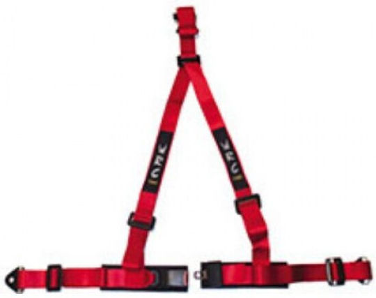 Autoline WRC 4 Point Seat Belt in Red Color