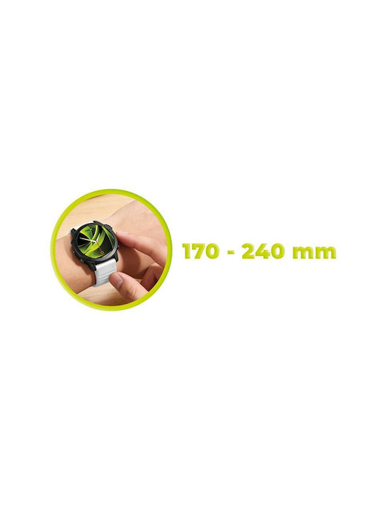 Mobile Origin Easy Strap Silicone Watch 22mm White Mo-ess-22-wht