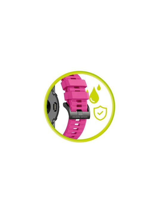 Mobile Origin Easy Strap Silicone Watch 26mm Pink Mo-ess-26-pnk