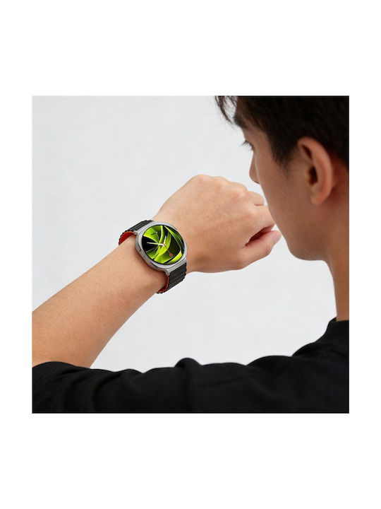 Mobile Origin Easy Strap Magnetic Galaxy Watch 8 Black Orange Mo-mgw8-blk-org
