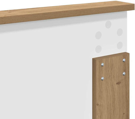 vidaXL Wooden Bed Headboard Brown 138x90cm