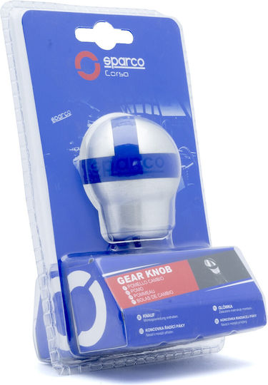 Sparco Πόμολο Ταχυτήτων Ασημί/Μπλε