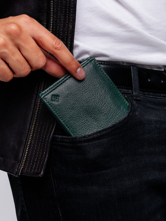 Leder Herrenbrieftasche Grün