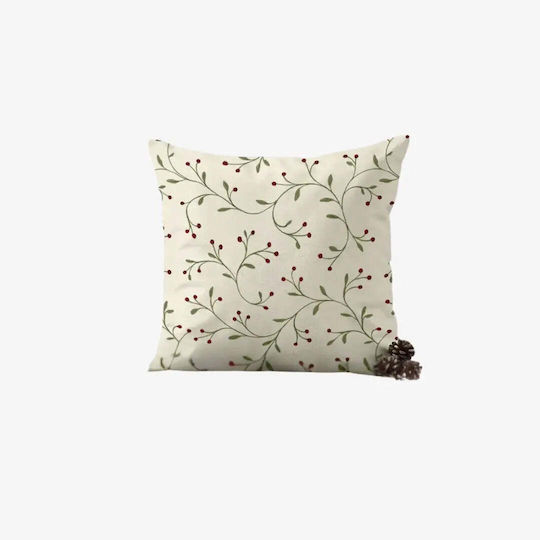 Phos & Gaia Decorative Pillow Case Wish Natural Cotton 50x50cm