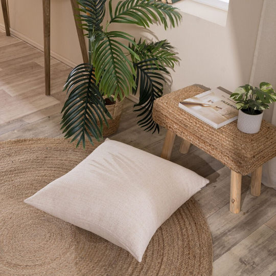Teoran Decorative Pillow Case Ecru 65x65cm