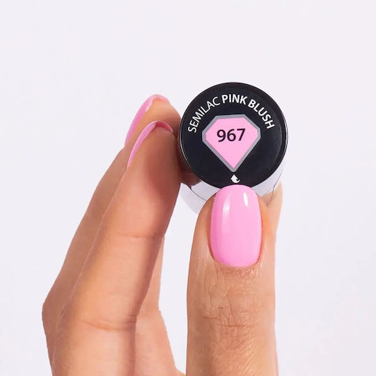 Semilac Ημιμόνιμο Βερνίκι Νυχιών Pink Blush 7ml