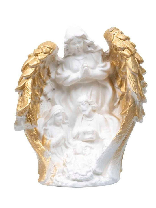 Statuetă Decorativă din Ipsos Înger Păzitor Înălțime 16cm Ext 10456