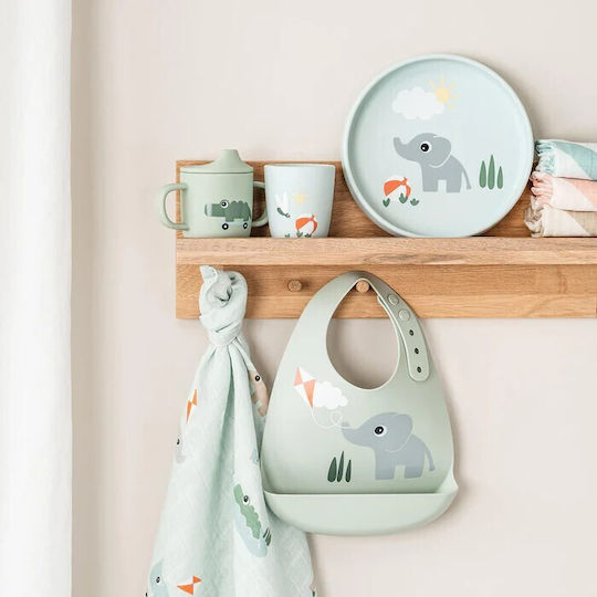 Done by Deer Children's Silicone Food Plate Blue