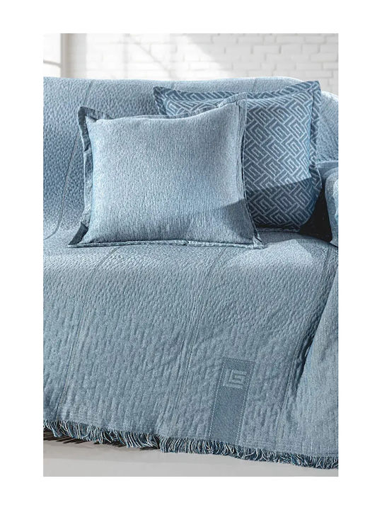 Guy Laroche Soho Ριχτάρι Πολυθρόνας Chenille 180x150εκ. Denim