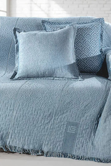 Guy Laroche Soho Фотьойл Throw Шенил 180x150см Деним
