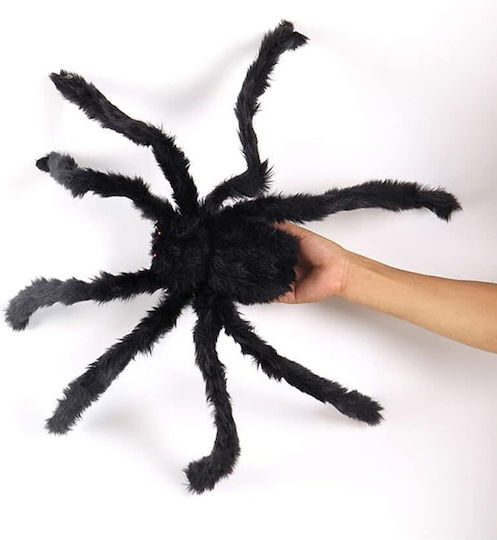 Halloween Fuzzy Spider Decoration 50 X 50 Cm Black