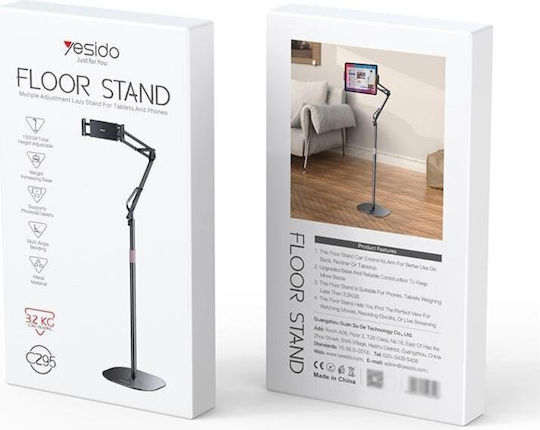 Yesido Holder Floor Stand C295 2in1 Tablet+ Phone 150cm Black