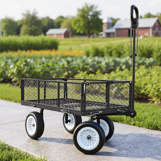 Metal Garden Cart with Maximum Load Capacity 408kg