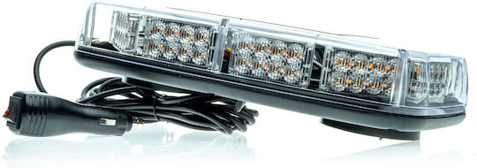 Einparts Notfall-Autolichter LED 12 / 24V Wasserdicht mit Orange Beleuchtung