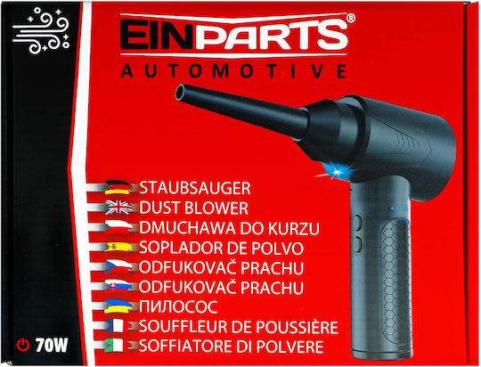Einparts Wiederaufladbarer Autostaubsauger Gebläse 12V 70W