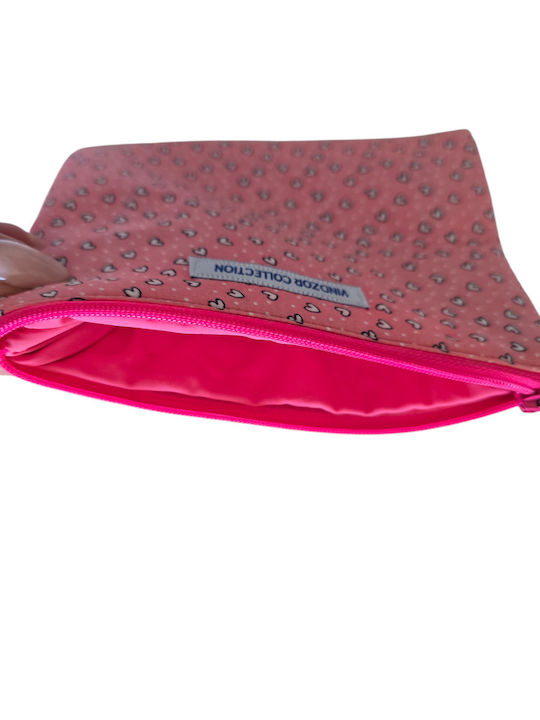 Damenbrieftasche Stoff Rosa