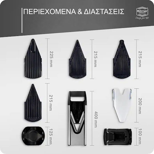 V6 ExclusiveLine Pro Μαντολίνο από Ανοξείδωτο Ατσάλι B60015 8τμχ