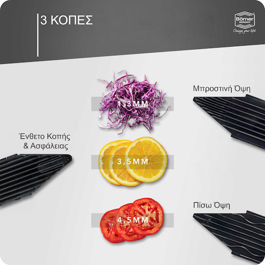 V6 ExclusiveLine Basic Slicer Din Oțel Inoxidabil B60025 4 Bucăți