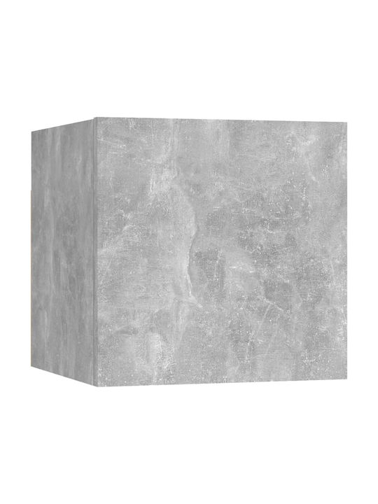 Nachttische Holz Grau 2Stücke 30,5x30x30cm
