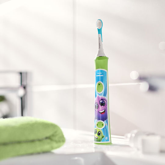 Philips Sonicare Children's Electric Toothbrush with Timer with Replacement Heads & Travel Case