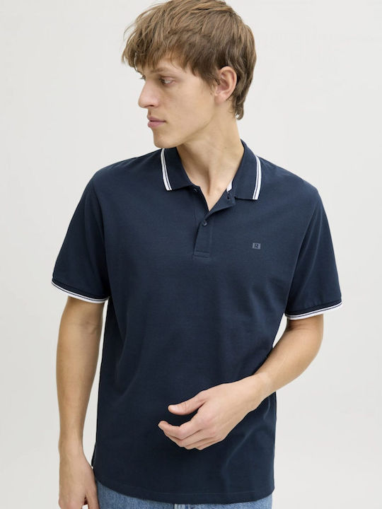 JJ Rebel JJ Rebel Herrenblusen Kurzarm Blau