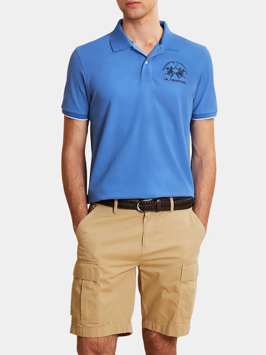 La Martina Bluza Polo Albastră